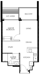 leedon-green-1-bedroom-plus-study-floor-plan-as1c-singapore