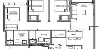 leedon-green-3-bedroom-utility-floor-plan-c2-singapore